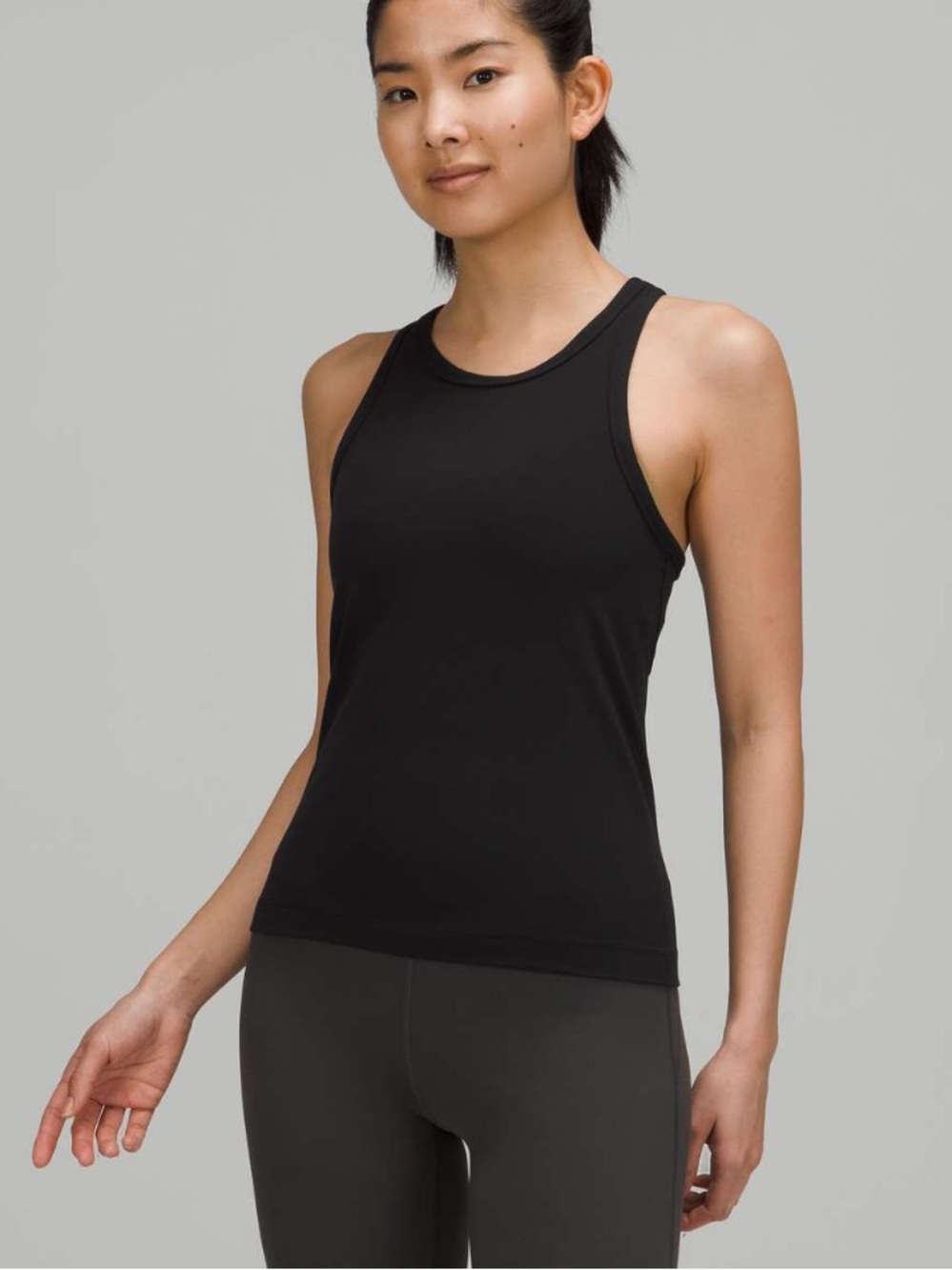 Lululemon Align Waist-Length Racerback Tank Top Nulu Black
